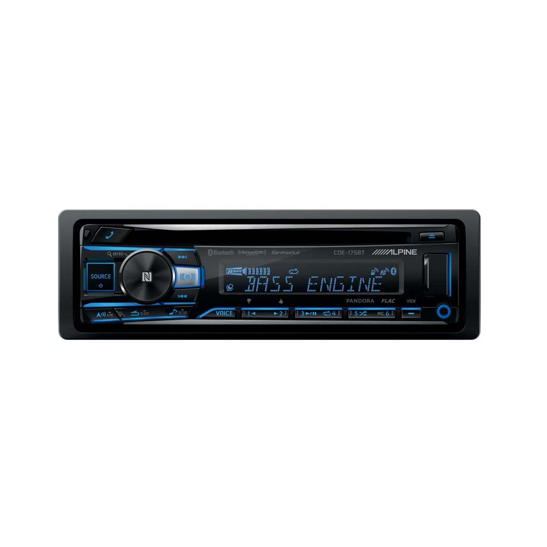 Alpine, Alpine CDE-175BT, Single-DIN CD Car Stereo w/ Bluetooth, USB & Auxiliary Input