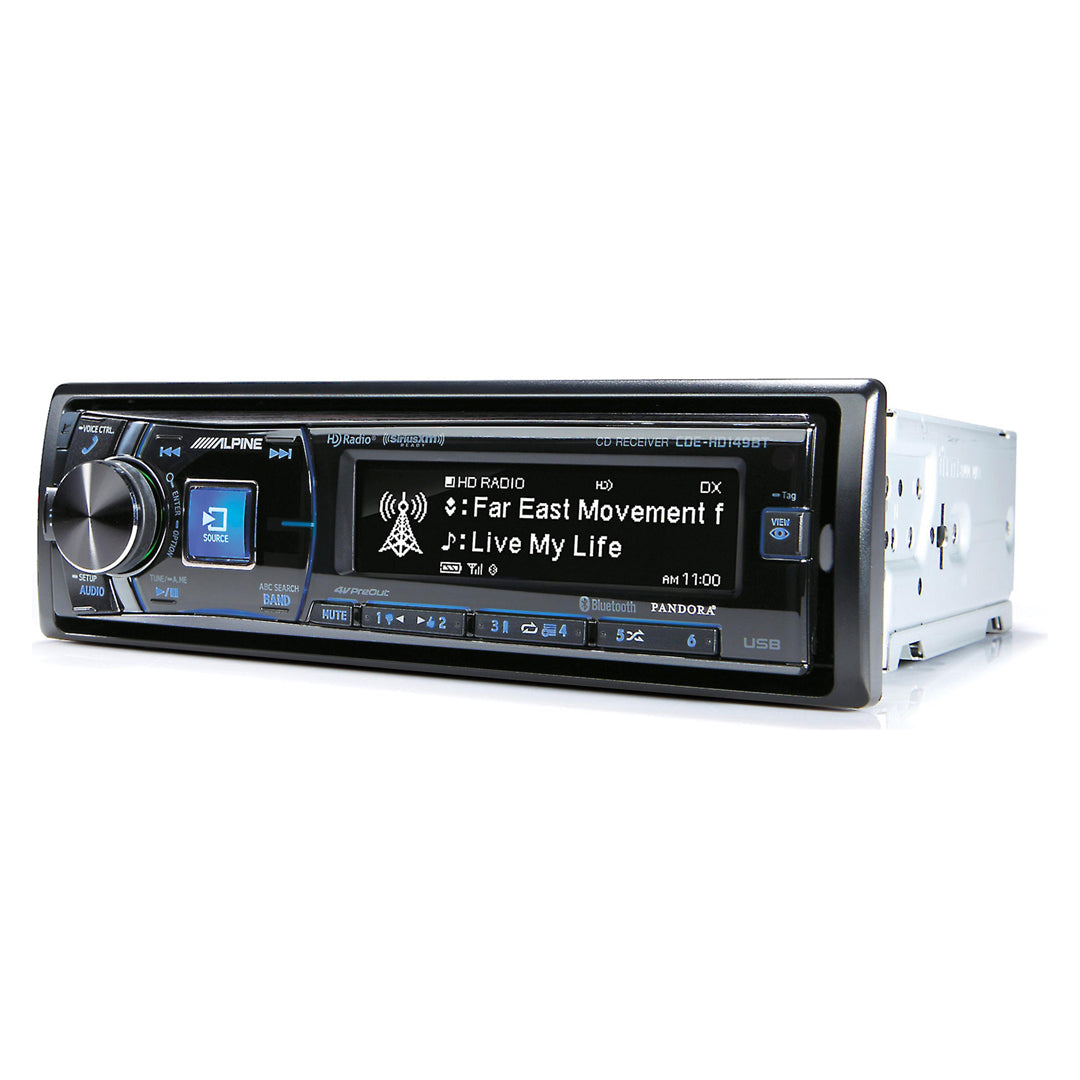 Alpine, Alpine CDE-HD149BT, Single-DIN CD Car Stereo w/ Bluetooth, USB & Auxiliary Input