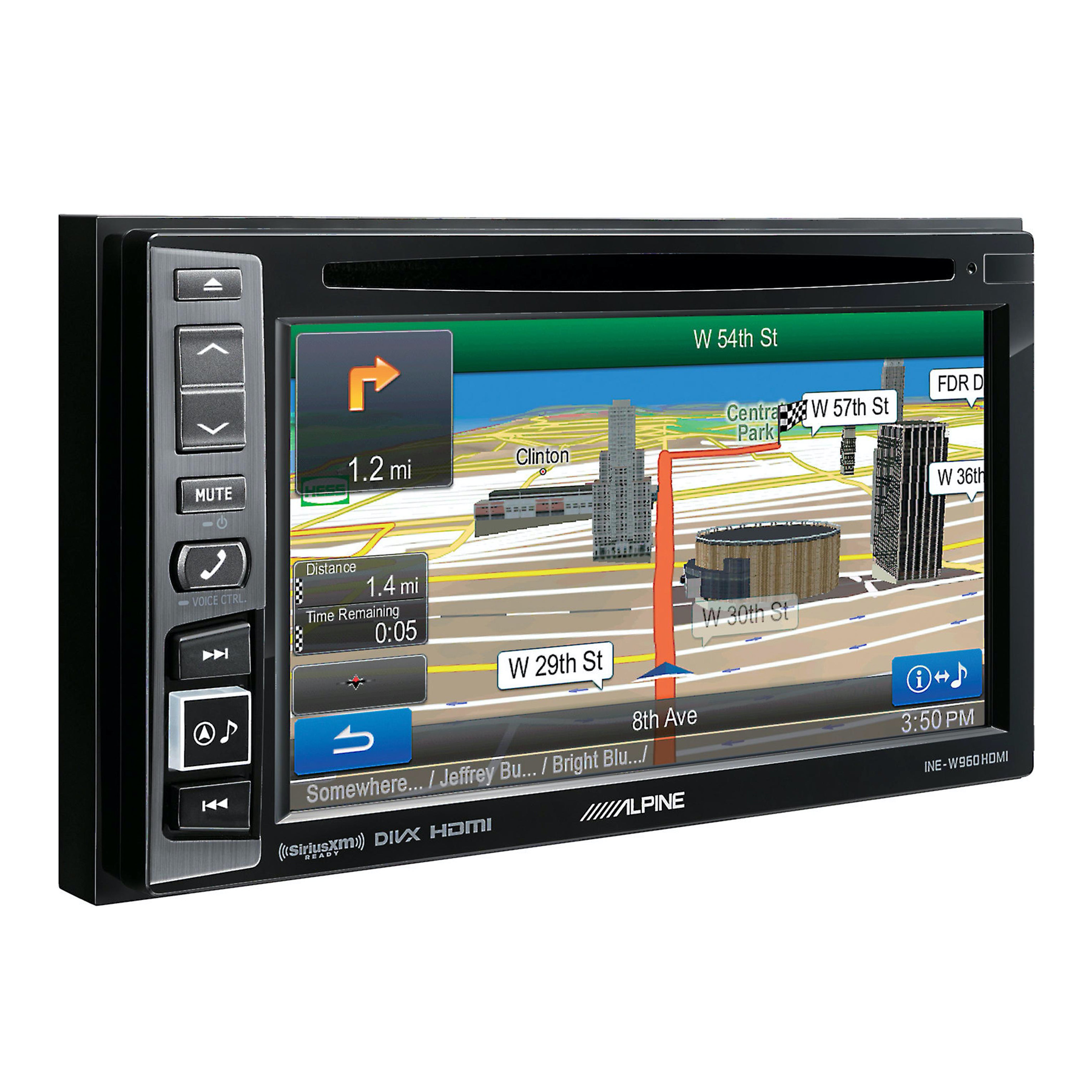 Alpine, Alpine INE-W960HDMI, Double Din 6.1" DVD Navigation Receiver w/ SiriusXM Tuner