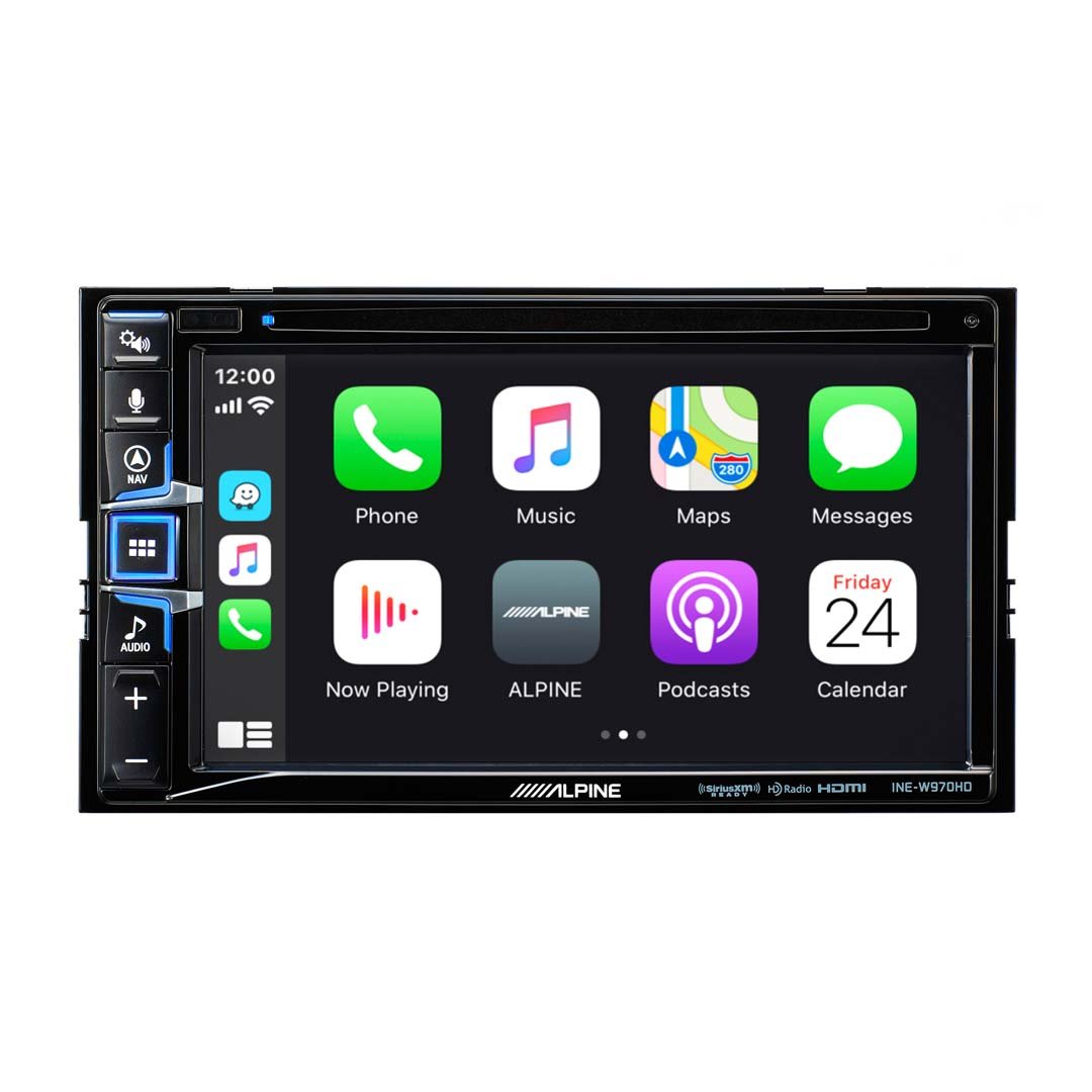 Alpine, Alpine INE-W970HD, 6.5" Double Din Navigation CD/DVD Receiver w/CarPlay and Android Auto