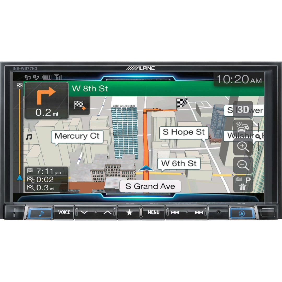 Alpine, Alpine INE-W977HD, 7" Double-Din Media Receiver w/ GPS, CarPlay and Android Auto