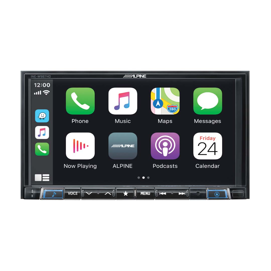 Alpine, Alpine INE-W987HD, 7" Mech-less Navigation Receiver w/ CarPlay & Android Auto