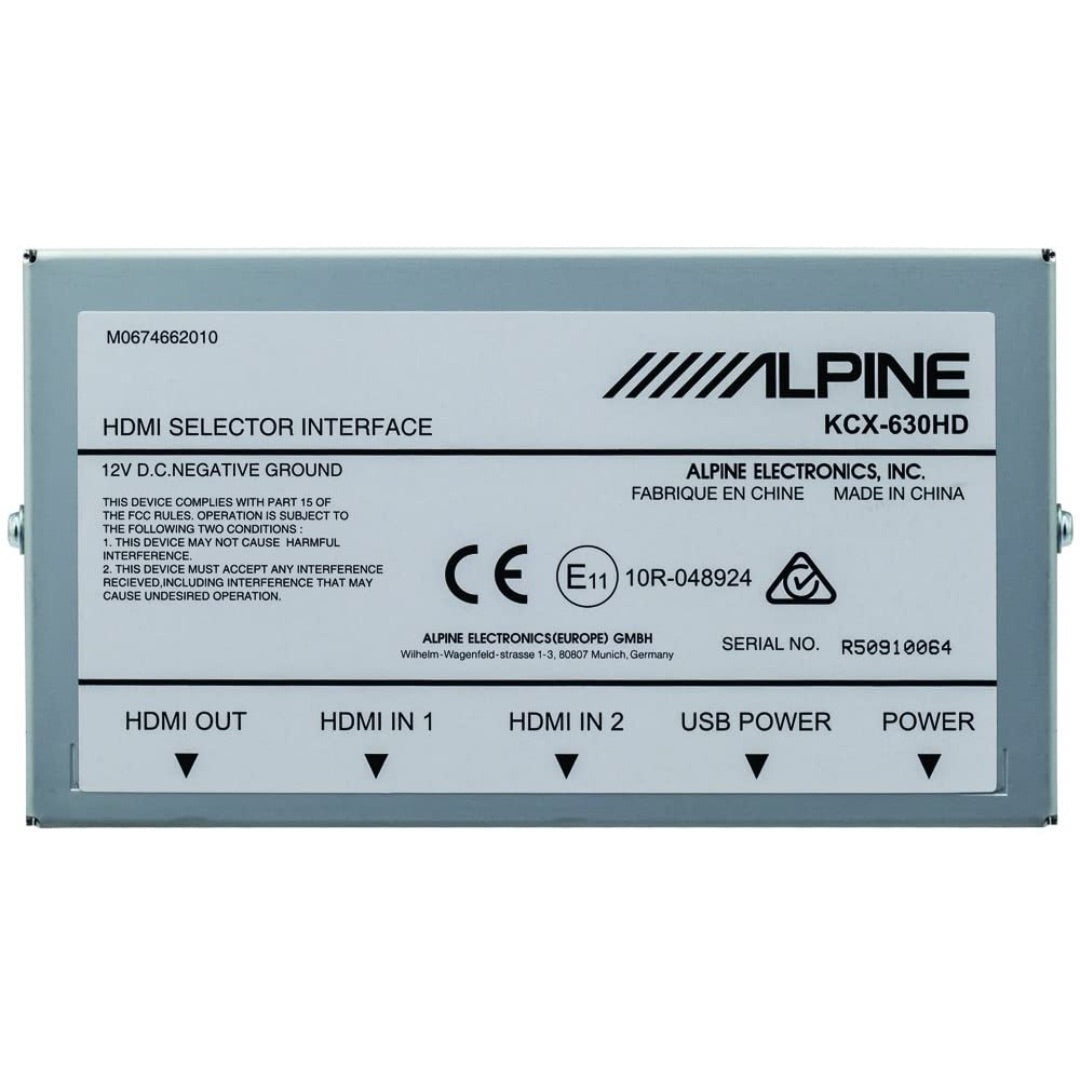 Alpine, Alpine KCX-630HD, HDMI Switcher for Alpine Digital Media and Restyle Navigation Receivers