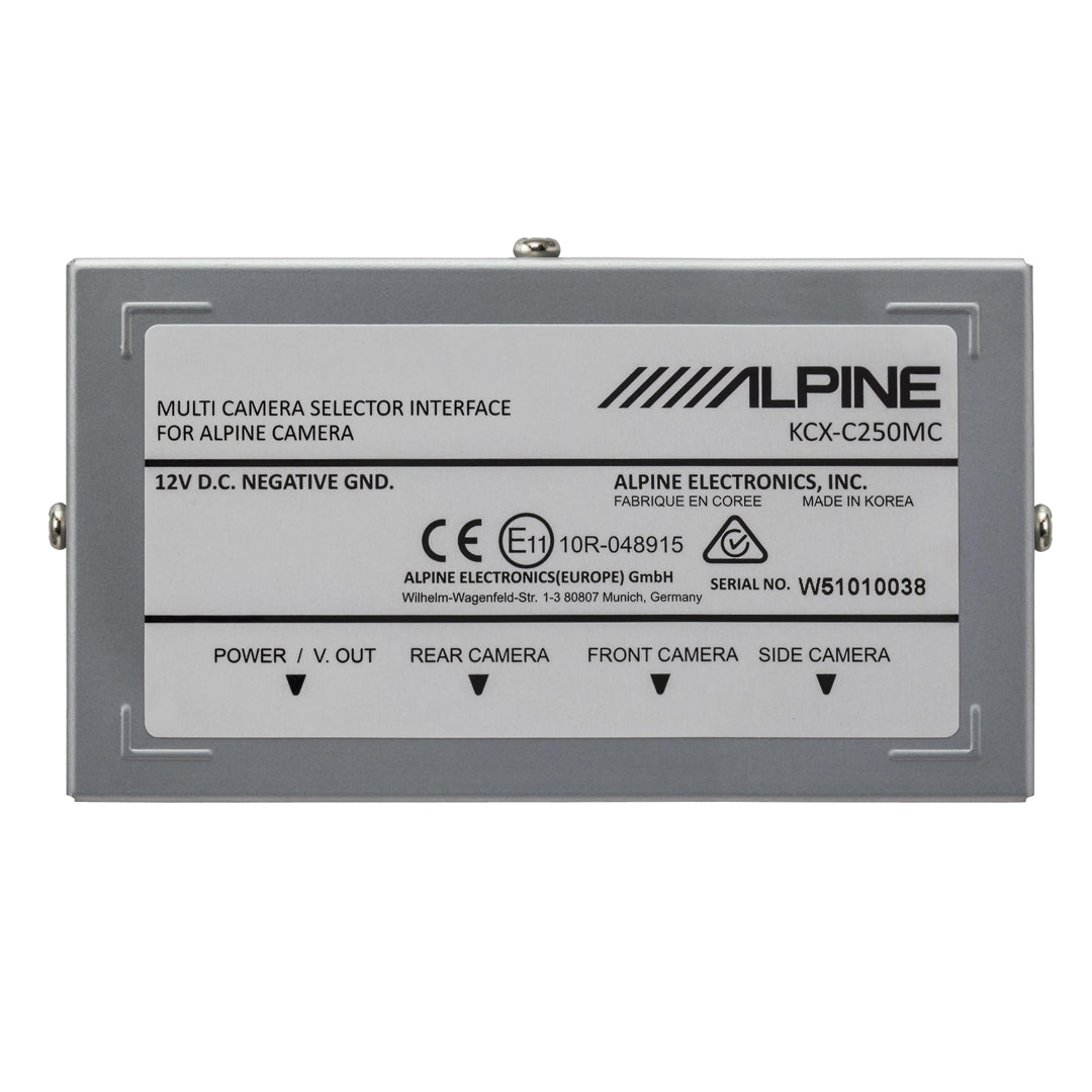 Alpine, Alpine KCX-C250MC, Multi Camera Selector Interface