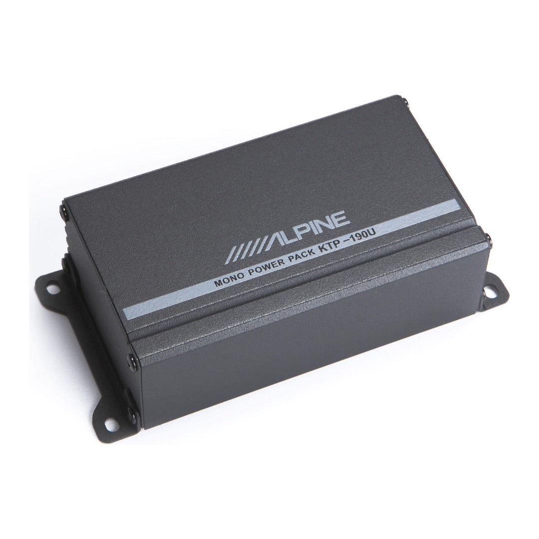 Alpine, Alpine KTP-190U, Power Pack Compact Mono Subwoofer Amplifier - 60 Watts