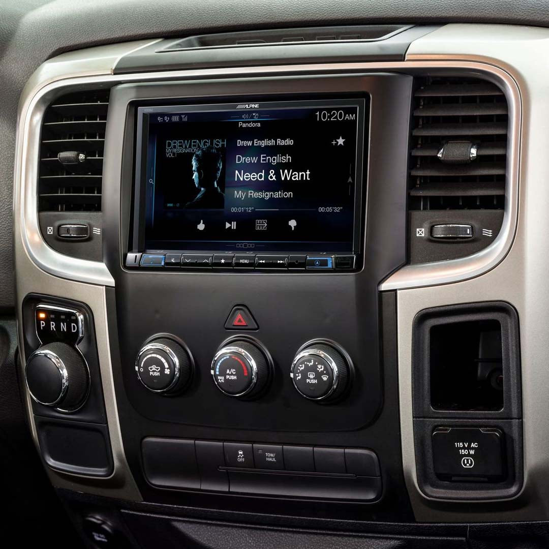 Alpine, Alpine KTX-RPU8, Restyle Kit Dash Kit for Install of Alpine GPS Receiver with 8" Screen in Select 2013 - Up Ram Trucks.