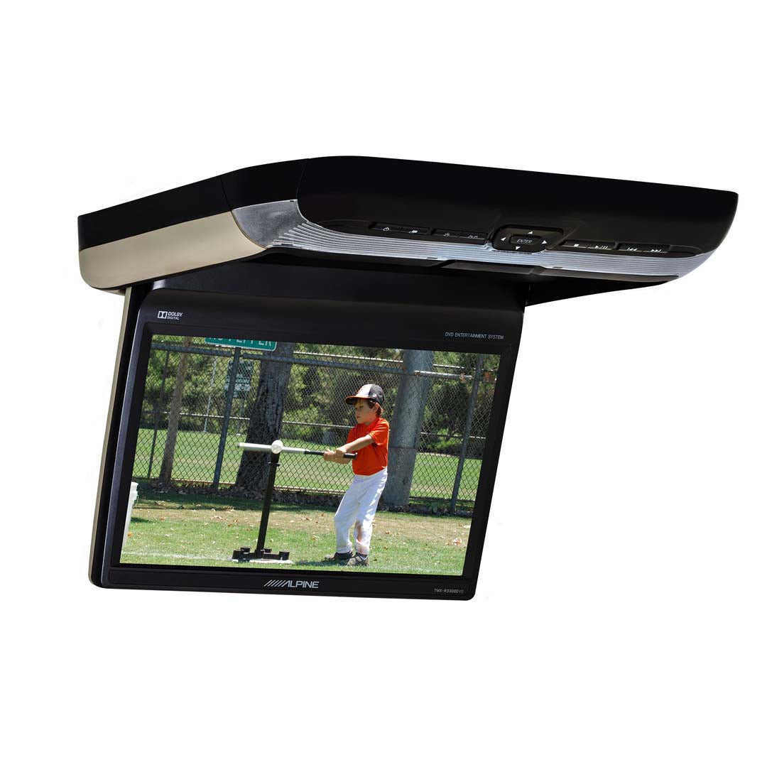 Alpine, Alpine PKG-RSE3DVD, 10.1-inch Overhead flip-down Monitor with a built-in DVD player