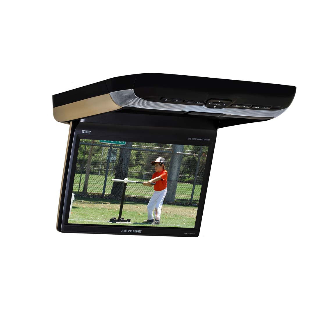 Alpine, Alpine PKG-RSE3DVD, 10.1-inch Overhead flip-down Monitor with a built-in DVD player