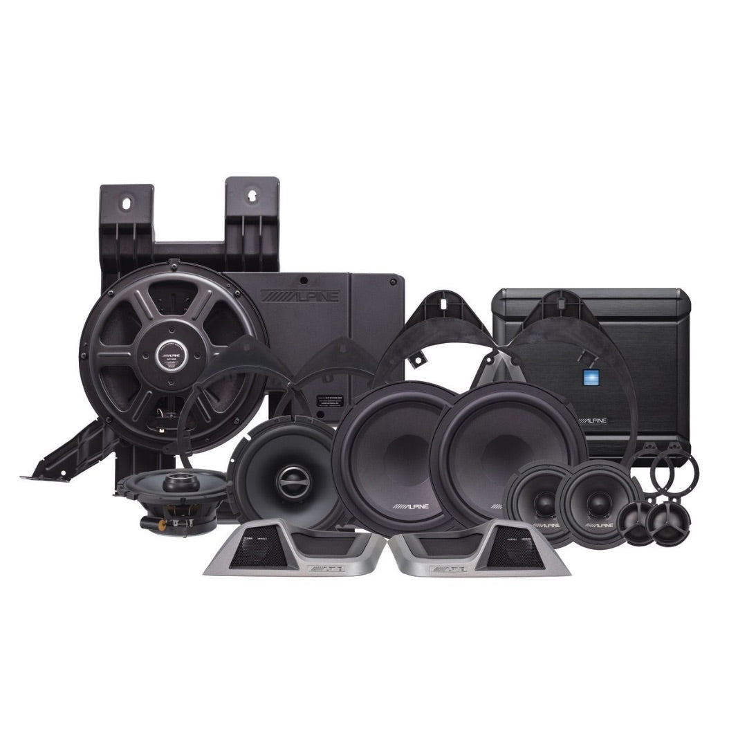 Alpine, Alpine PSS-31GM, Direct fit Speaker, Sub, 5-Ch Amp package for select 2014-Up Chevrolet Silverado & GMC Sierra trucks