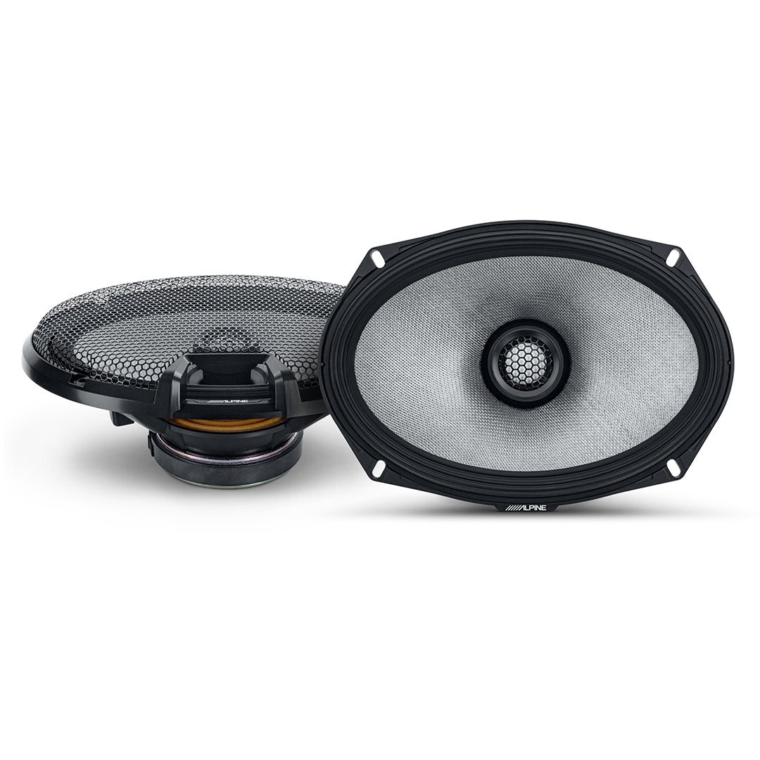 Alpine, Alpine R2-S69, R Series 6x9" 2-Way Hi-Res Coaxial Speakers - 300W