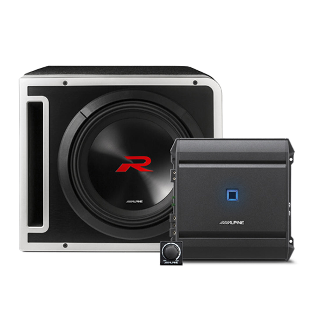 Alpine, Alpine R2-SB10V-BNDL Bass Boost Package, R Series 10" Subwoofer w/ S Series Amplfiier