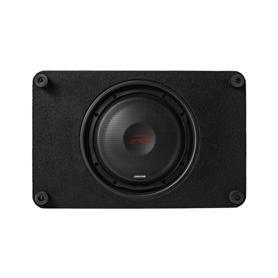 Alpine, Alpine RS-SB12, Halo R Series 12" Loaded 2 Ohm Shallow Subwoofer Enclosure, 600 Watts