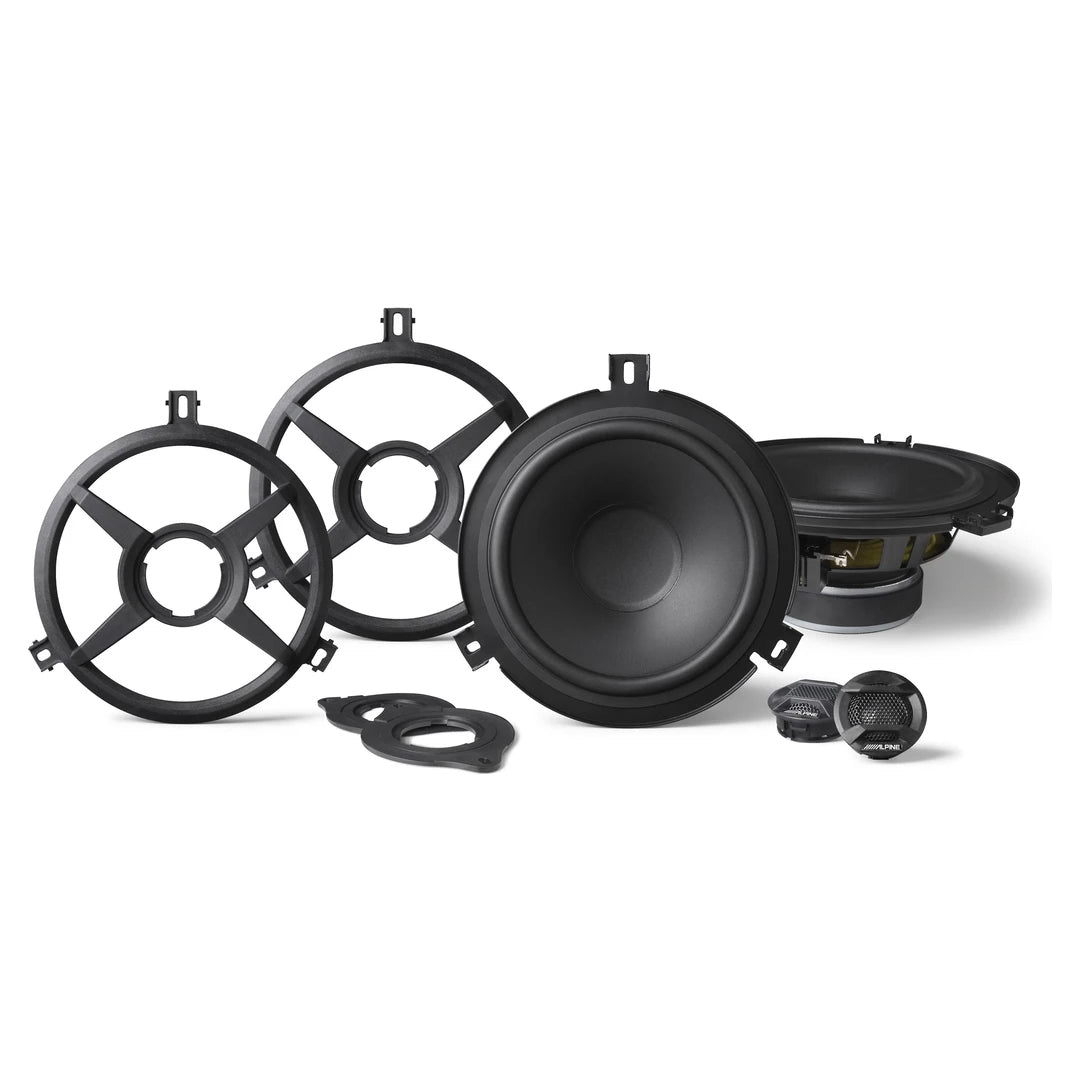 Alpine, Alpine SPV-65X-WRA, 6.5" 2-Way Weather Resistant Speaker System for 2007-2018 Jeep® Wrangler JK