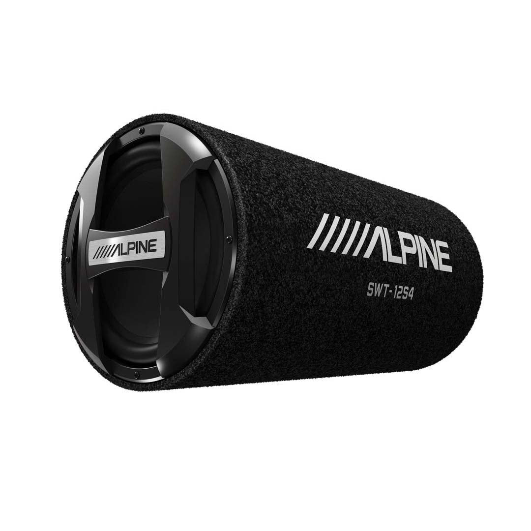 Alpine, Alpine SWT-12S4, Single 12" Loaded Subwoofer Bass Tube - 1500W Peak Power