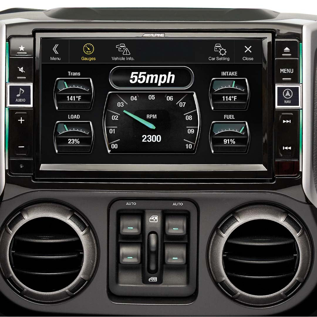 Alpine, Alpine X109R-WRA, 9" In-Dash Restyle System For select for 11-18 Jeep Wrangler