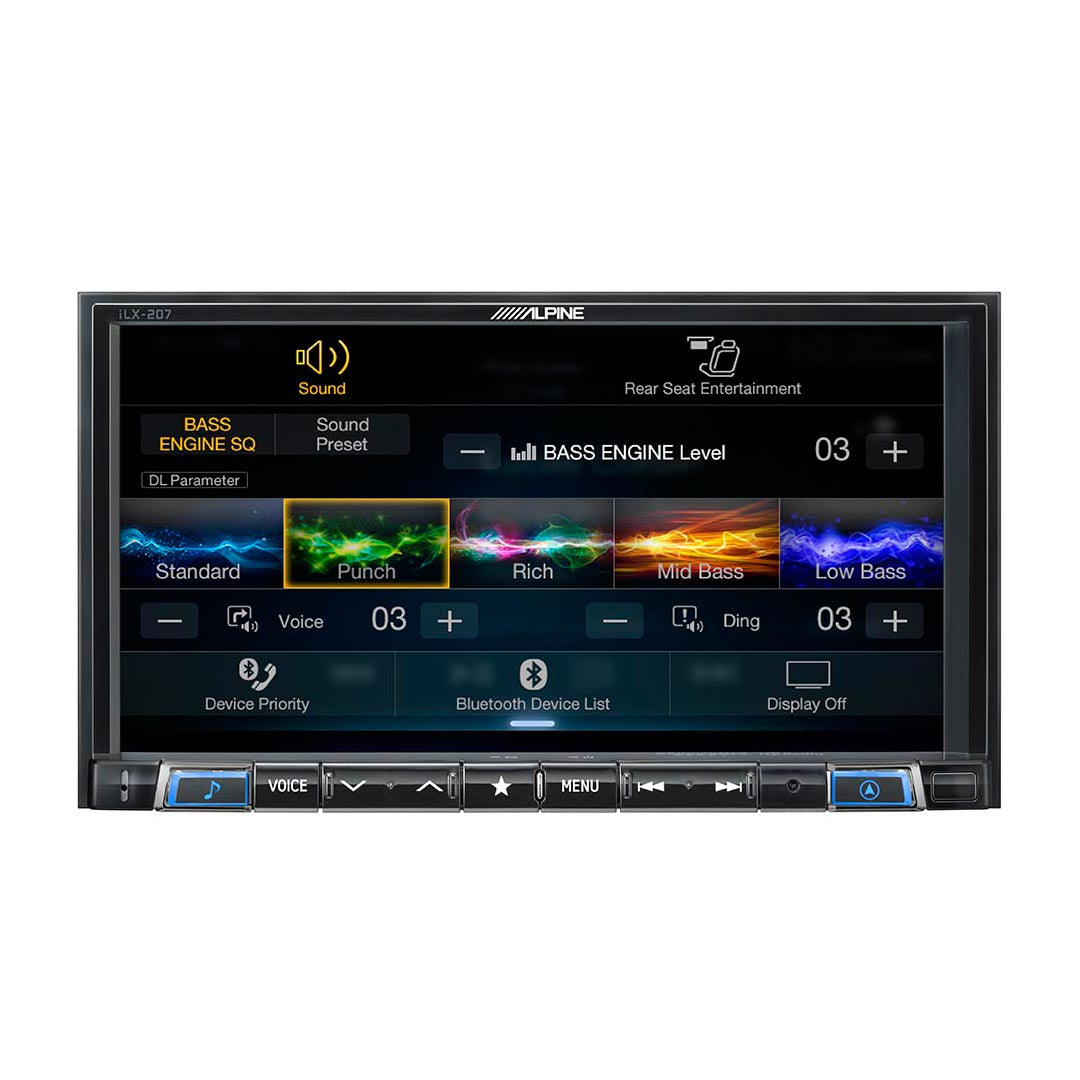 Alpine, Alpine iLX-207, 7" Double-Din Digital Media Receiver, CarPlay &  Android Auto