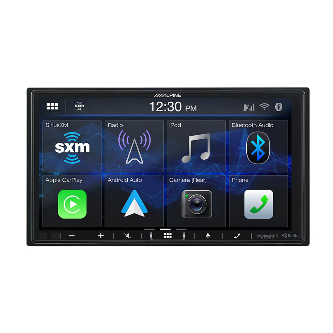 Alpine, Alpine iLX-407, 7" Double-DIN Shallow Chassis Digital Media Receiver w/ Apple CarPlay and Android Auto