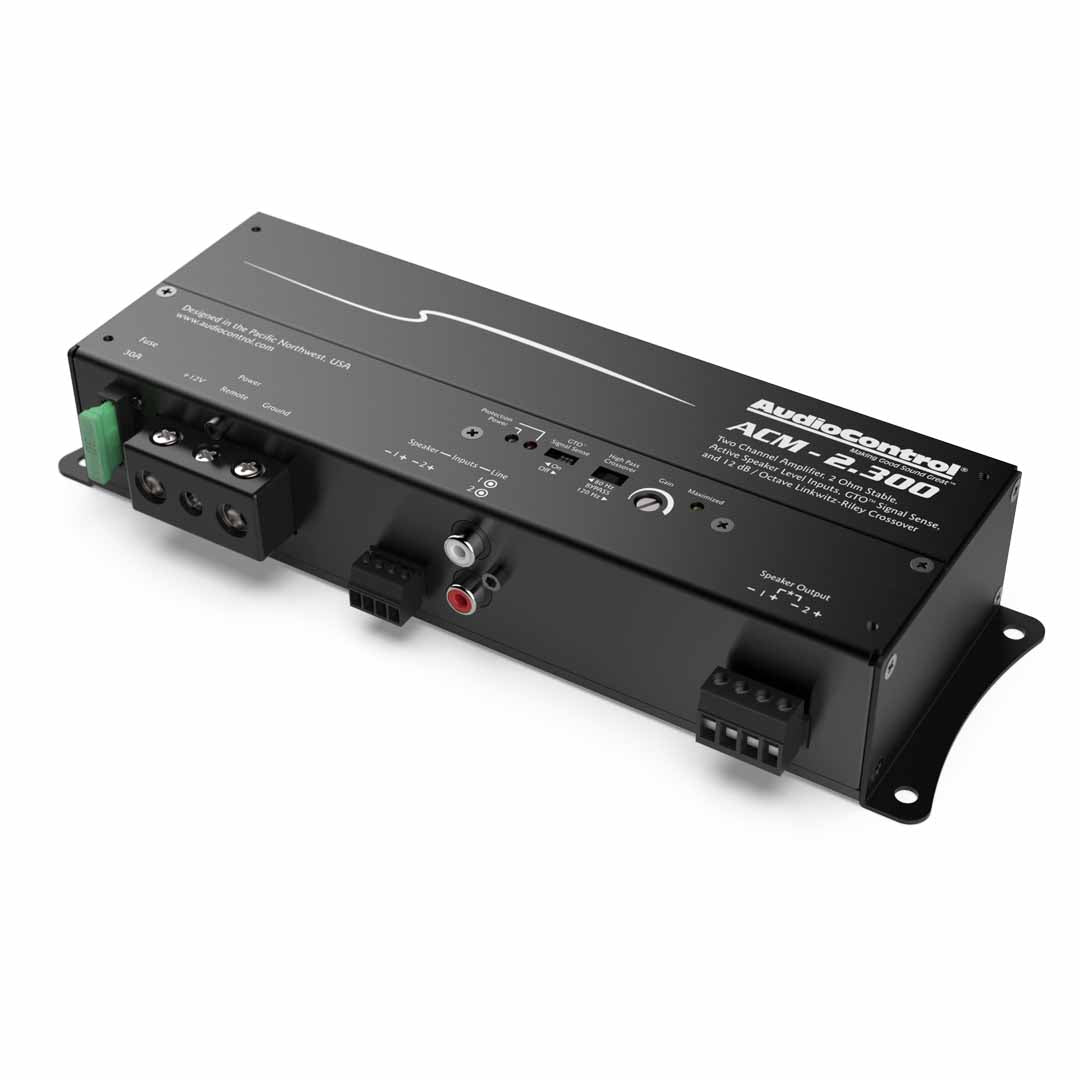 AudioControl, AudioControl ACM-2.300, ACM Series 2 Channel Class D Micro Amplifier, 300 Watts