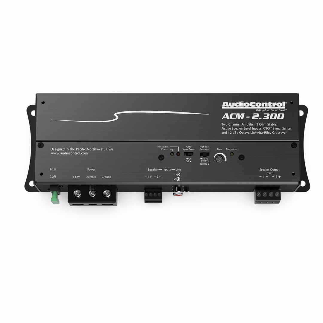 AudioControl, AudioControl ACM-2.300, ACM Series 2 Channel Class D Micro Amplifier, 300 Watts