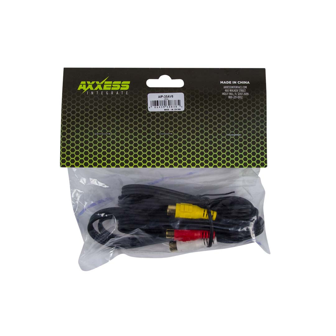 Axxess, Axxess AX-AIP-35AV6, 6ft AV to 3.5mm Cable