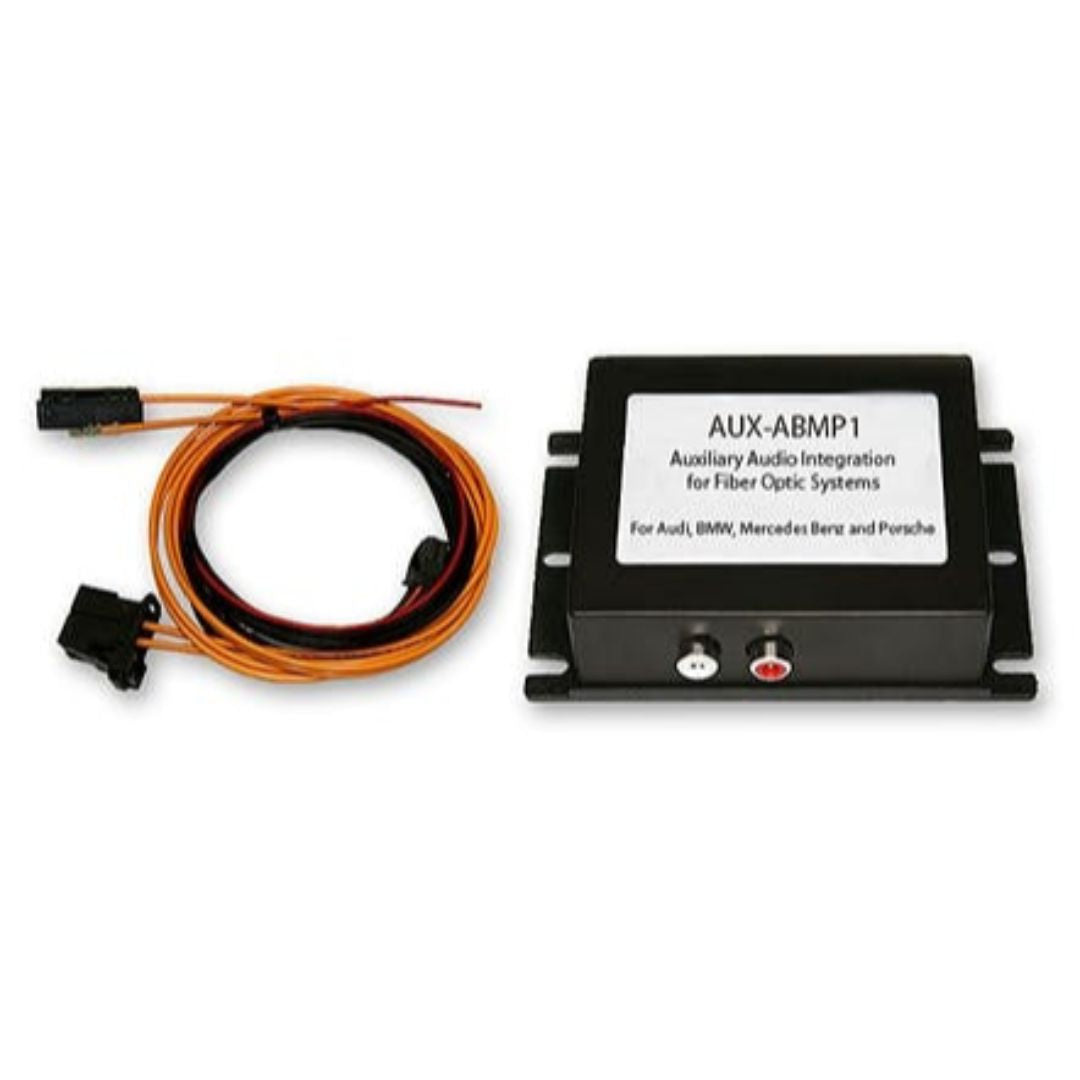 Crux, Crux AUX-ABMP1, Auxiliary Audio Input Interface for Fiber Optic Systems - Audi, BMW, Mercedes Benz & Porsche