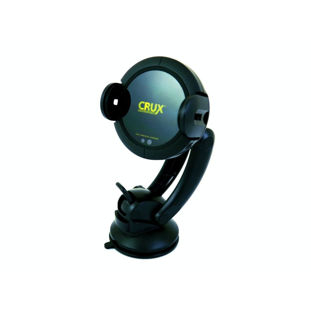 Crux, Crux CRISC-010, Motorized Wireless Qi charging with A/C vent or Telescopic Arm Mount - 10 Watts