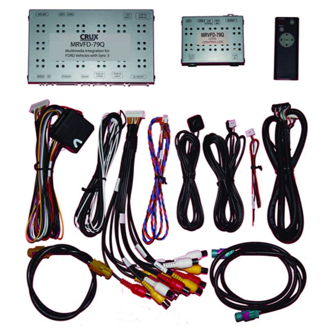 Crux, Crux MRVFD-79Q, Sightline Safety-View Integration Multimedia & Rear View Integration for Select Ford Vehicles with Sync 3