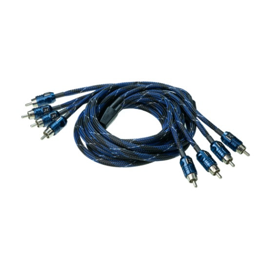 Scosche, EFX by Scosche D12X4, Delta 12' 4-Channel Twisted Multi-Core Interconnects