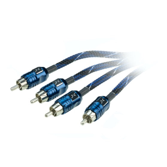 Scosche, EFX by Scosche D12X4, Delta 12' 4-Channel Twisted Multi-Core Interconnects