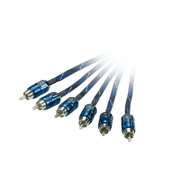 Scosche, EFX by Scosche D12X6, Delta 12' 6-Channel Twisted Multi-Core Interconnects