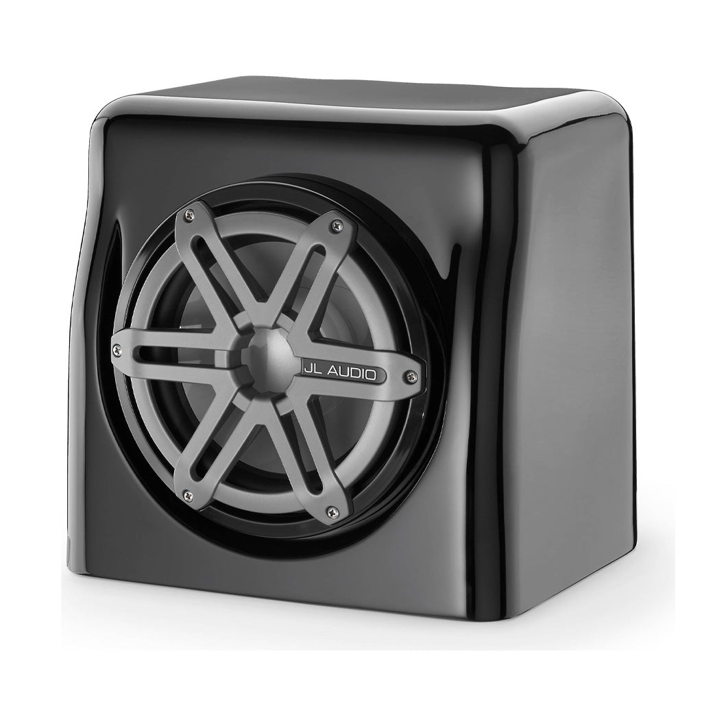 JL Audio, JL Audio FS108-W5-SG-TB, Black Loaded Marine W5 8" 4-Ohm Subwoofer, Sport Grill, Sealed Fiberglass Enclosure, 200W