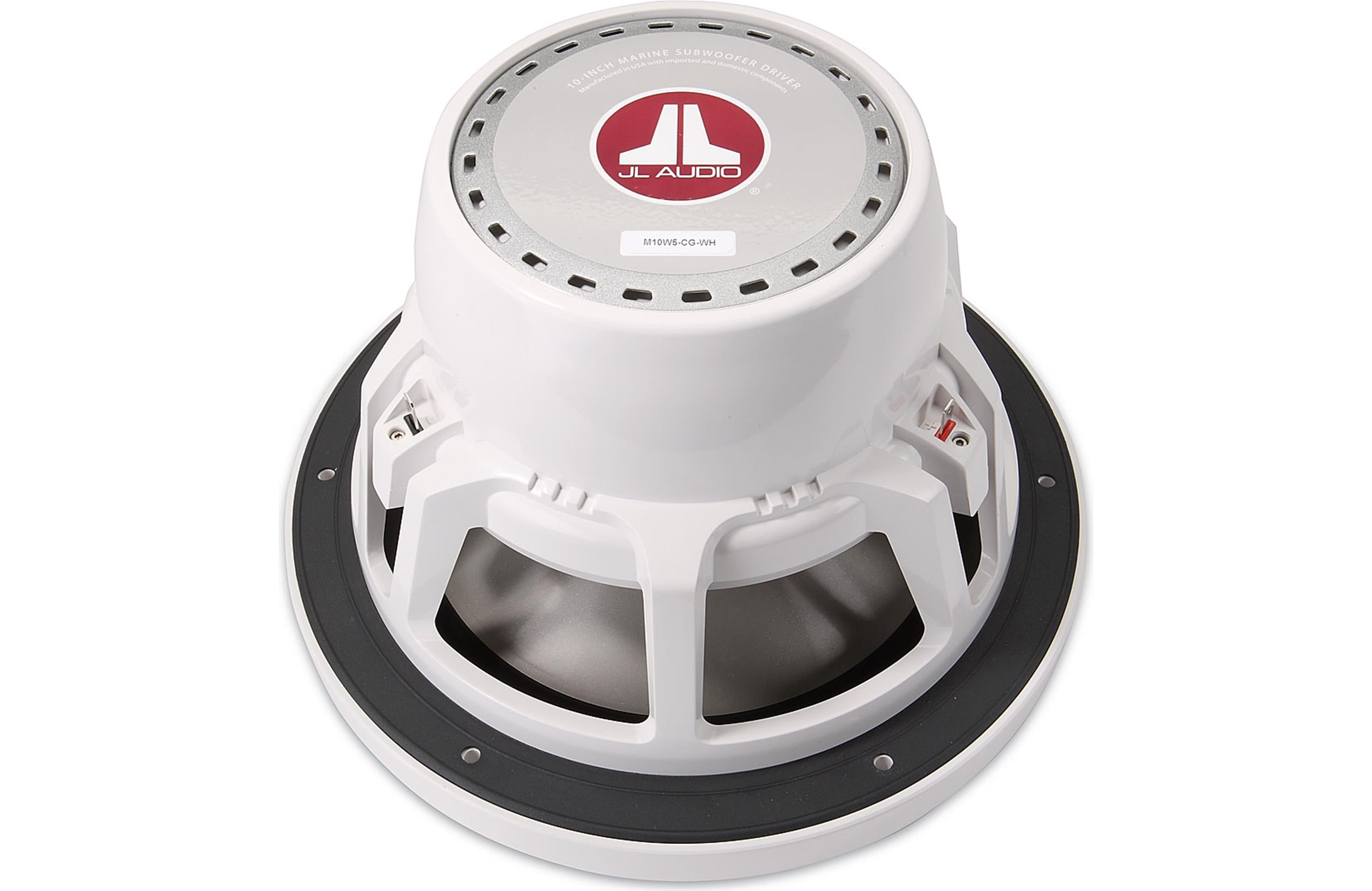 JL Audio, JL Audio M10W5-CG-WH,  M Series Marine 10" 4-Ohm Subwoofer, White Classic Grille, 250W