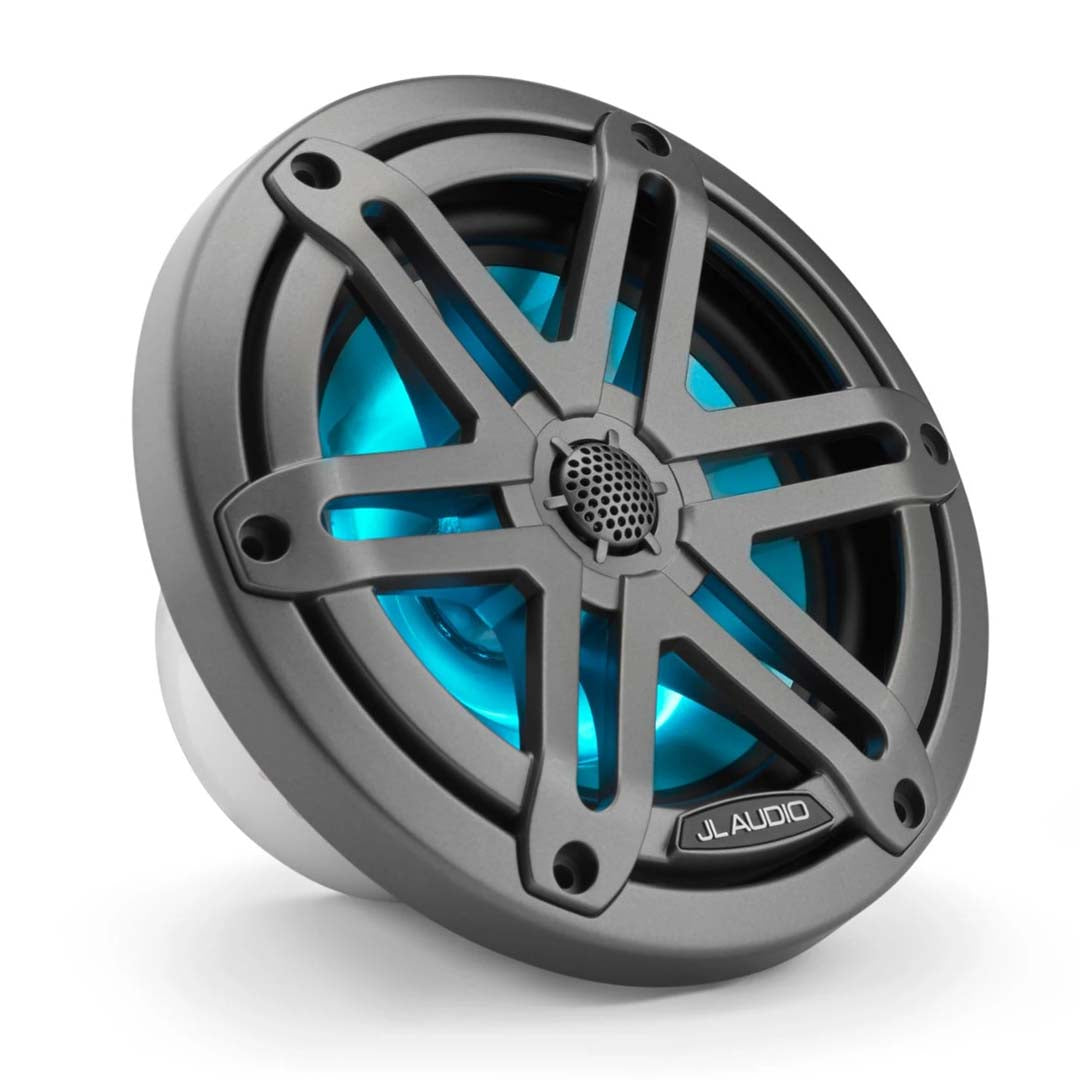 JL Audio, JL Audio M3-650X-S-Gm-i, M3 6.5" 2-Way Marine Speaker, Sport Gunmetal w/ LED