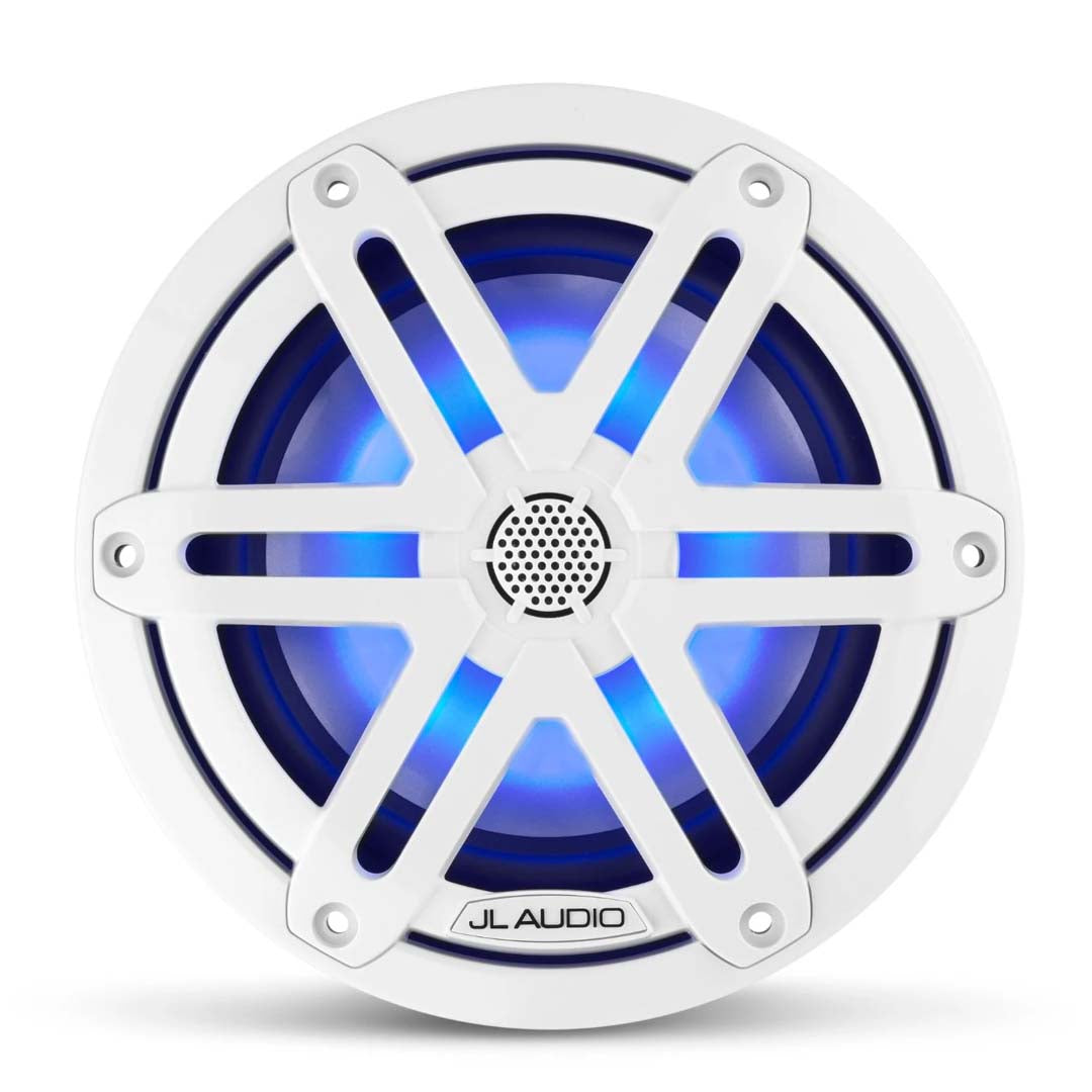 JL Audio, JL Audio M3-650X-S-Gw-i, M3 6.5" 2-Way Marine Speaker, Sport Gloss White w/ LED