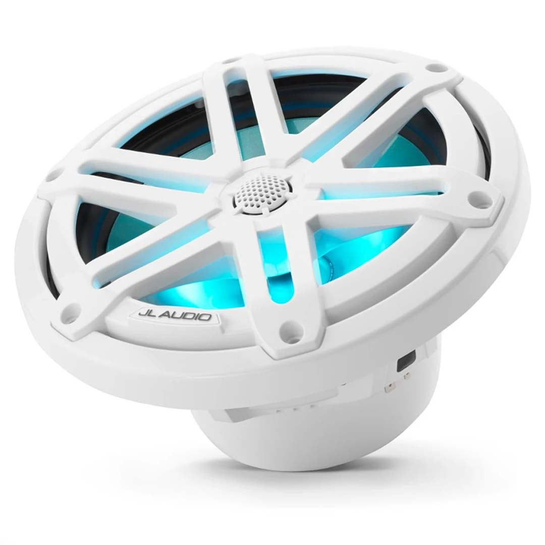 JL Audio, JL Audio M3-770X-S-Gw-i, M3 7.7" 2-Way Marine Speaker, Sport Gloss White w/ LED