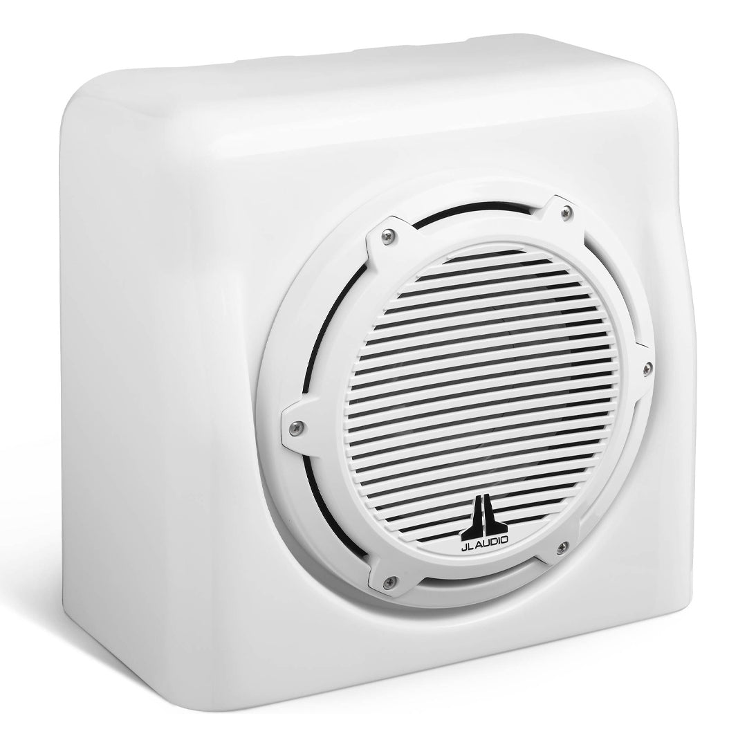 JL Audio, JL Audio M6-10FES-Gw-C-GwGw-4, M6 Series 10" 4 Ohm Loaded Marine Subwoofer Enclosure, Gloss White