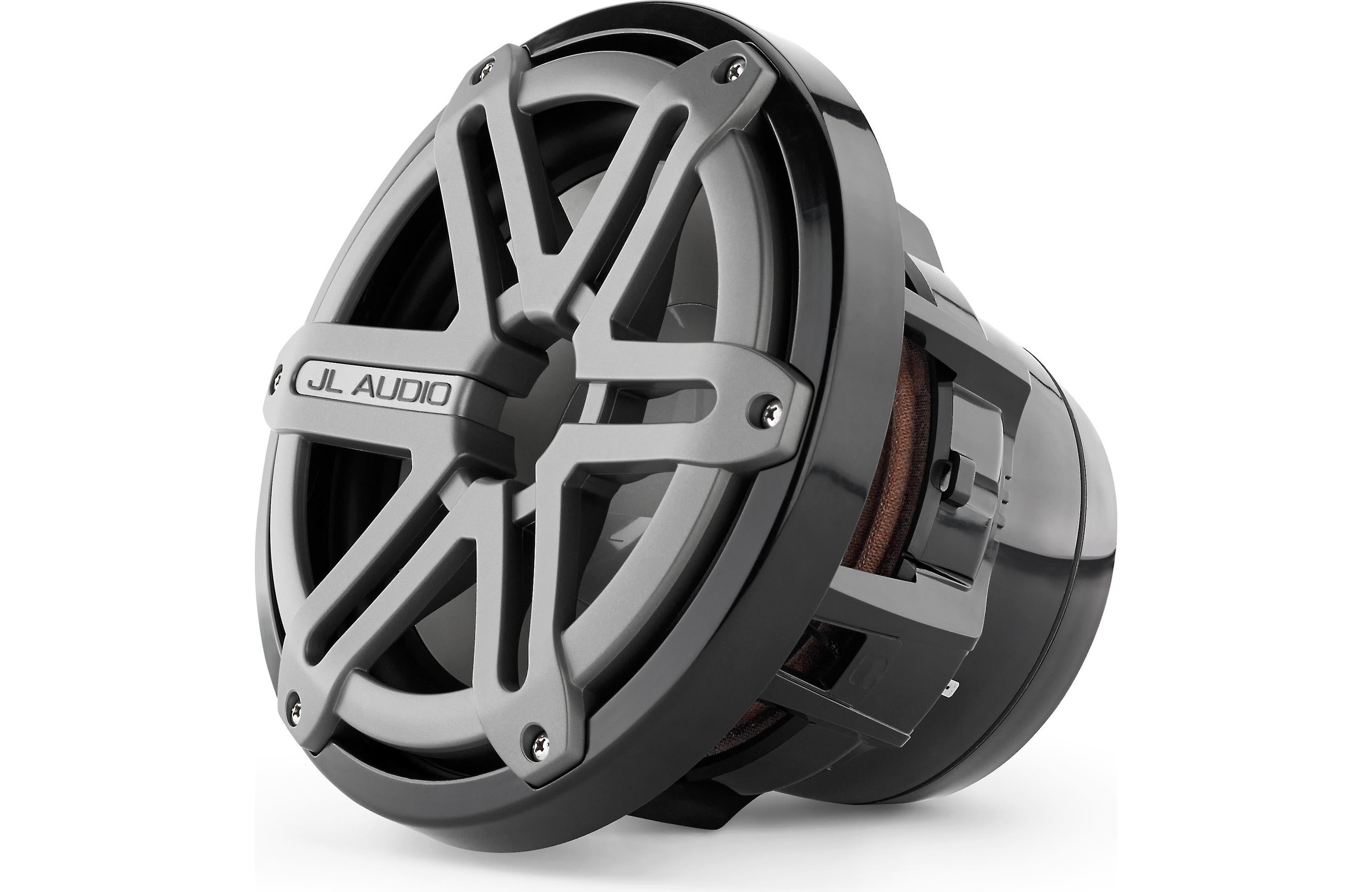 JL Audio, JL Audio M8IB5-SG-TB, M Series Marine 8" 4-Ohm Subwoofer, Infinite Baffle, Titanim/Black Sport Grille, 200W