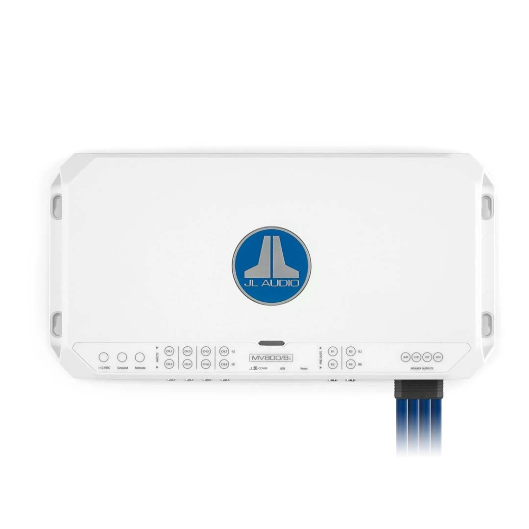 JL Audio, JL Audio MV800/8i, MVi Series Class D 8 Channel Marine Amplifier with Integrated DSP - 800W