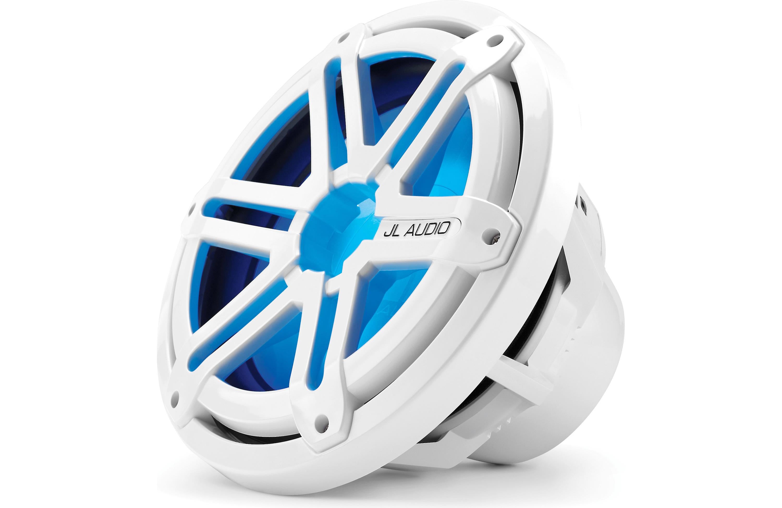 JL Audio, JL Audio MX10IB3-SG-WLD-B, MX Series Marine 10" SubwooferWith LED, 4-Ohm, Infinite Baffle, White Sport Grille, 175W