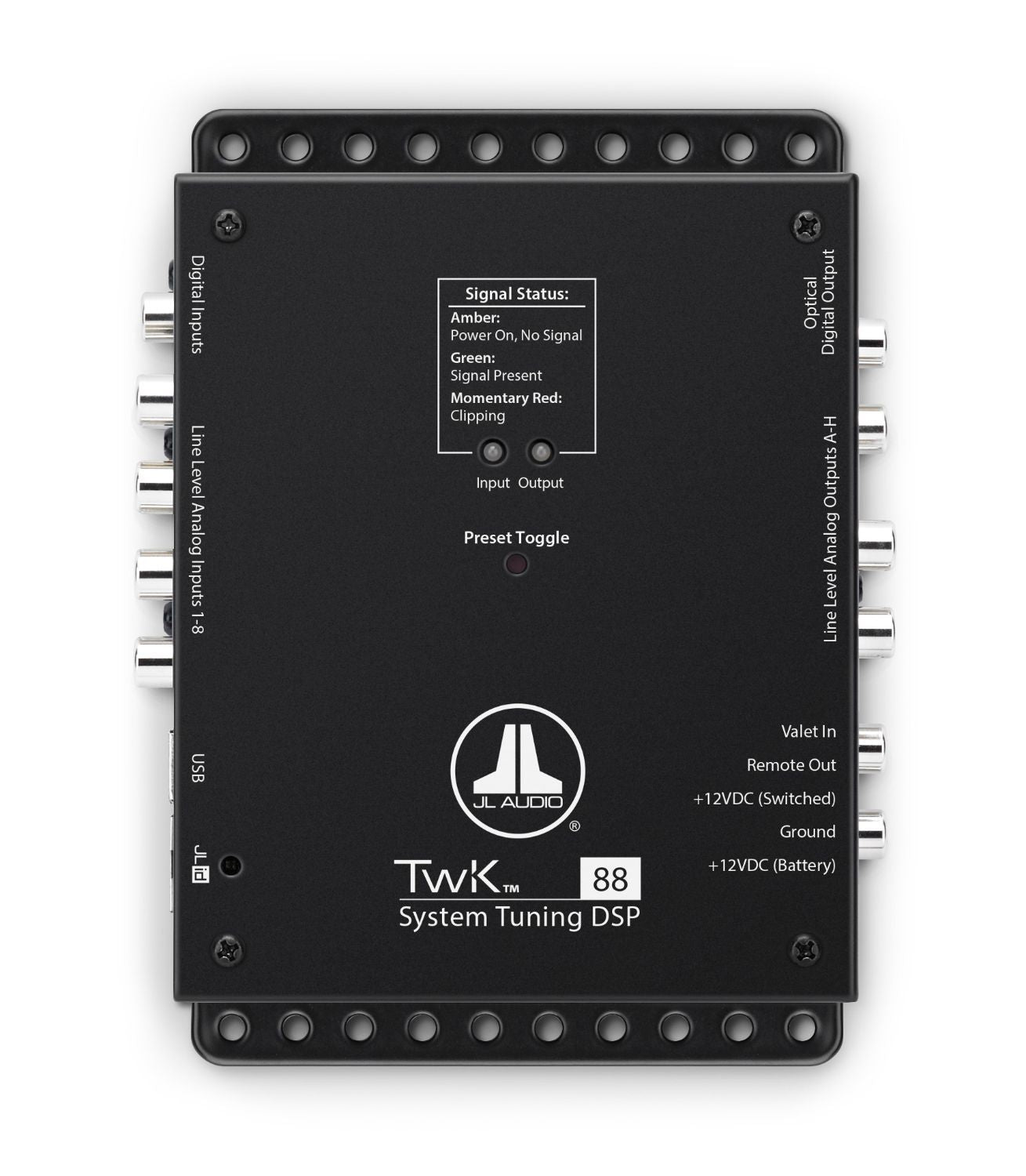 JL Audio, JL Audio TwK-88, System Tuning DSP, 8-ch. Analog & Digital Inputs / 8-ch. Analog Outputs