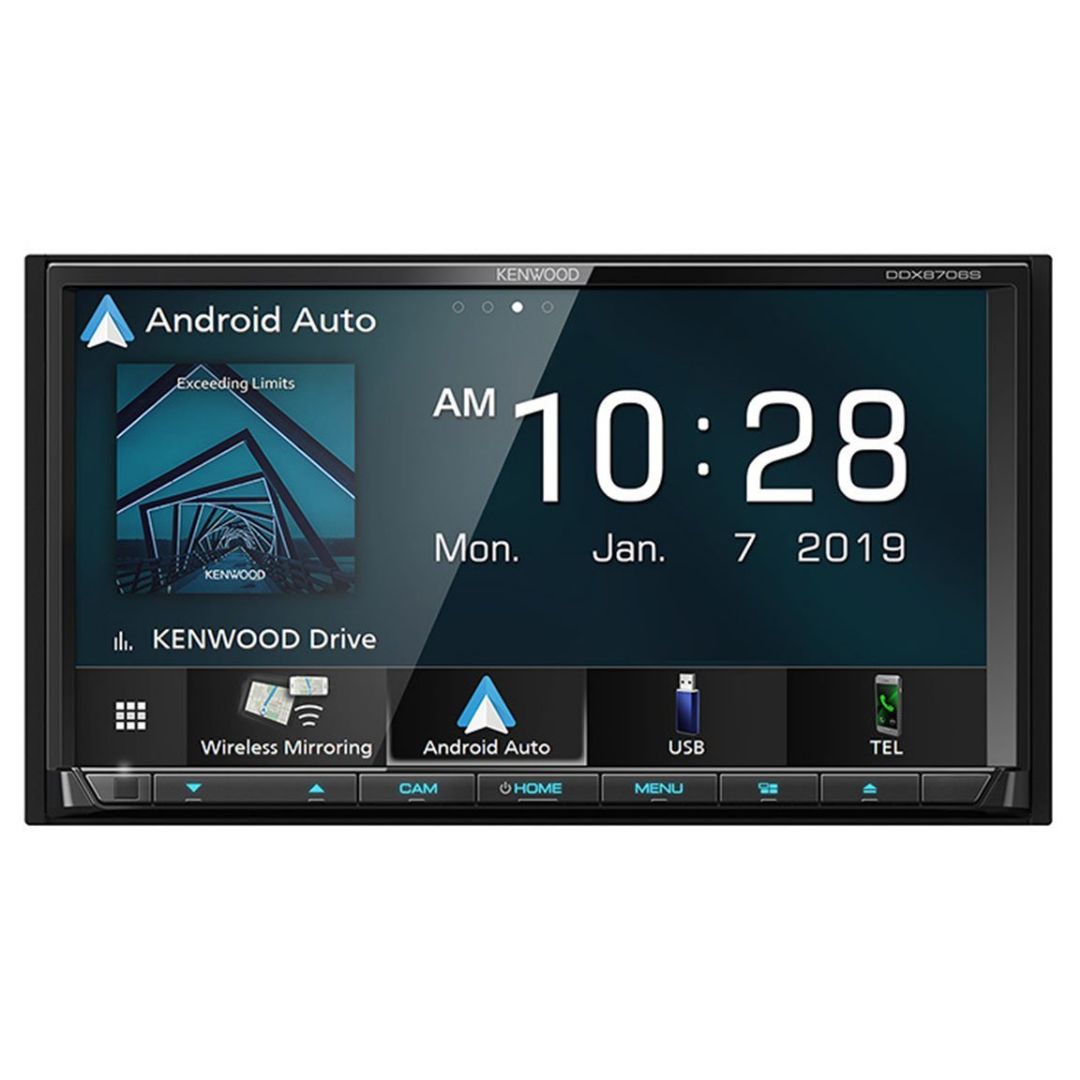 Kenwood, Kenwood DDX8706S, 6.95" DVD Multimedia Receiver w/ Wireless CarPlay and Android Auto