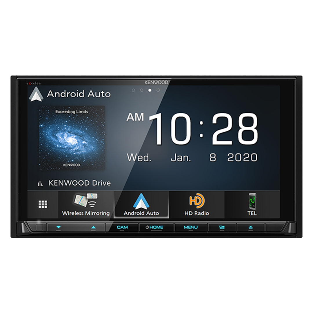 Kenwood, Kenwood DDX9707S, 6.95" DVD Multimedia Receiver w/ Wireless CarPlay and Android Auto