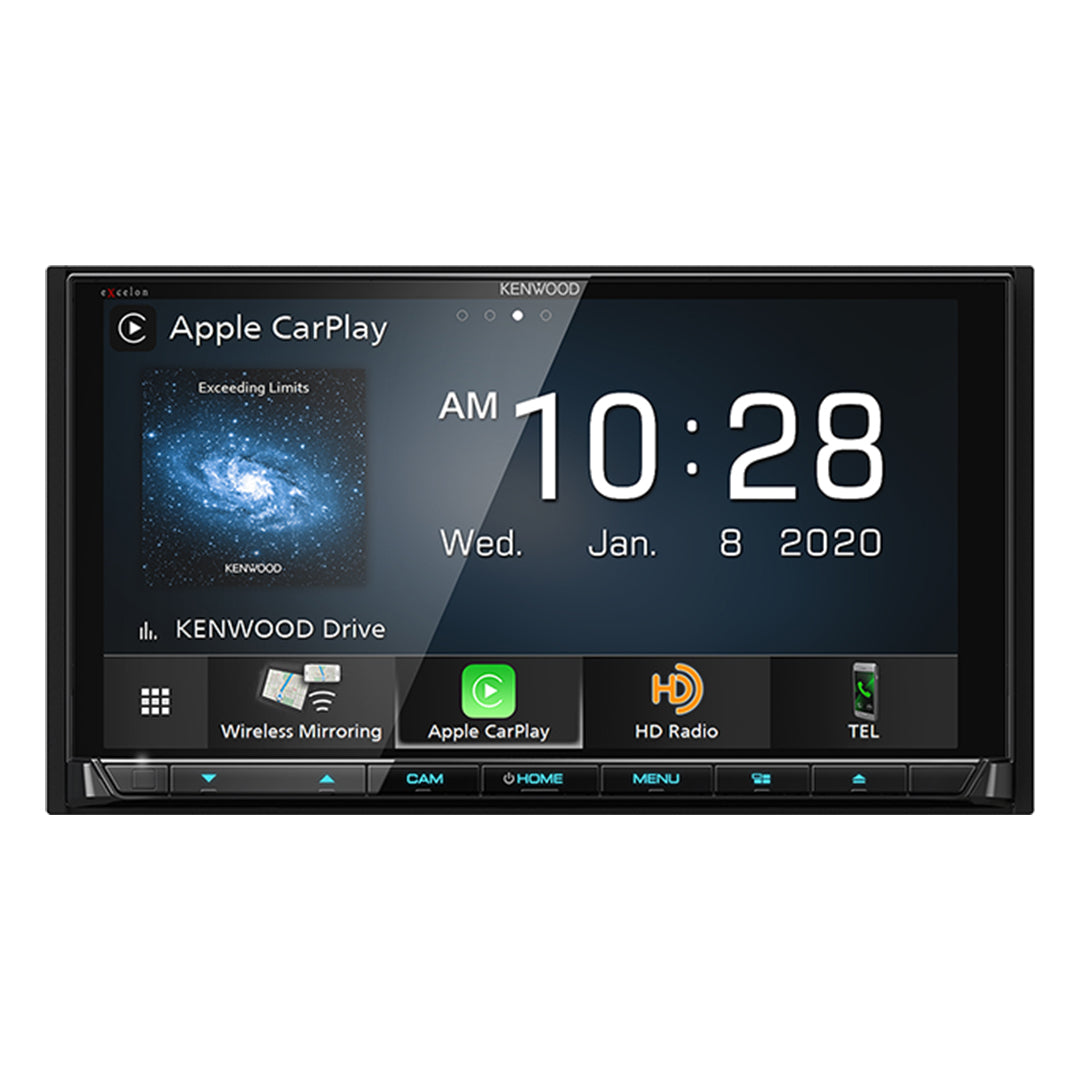 Kenwood, Kenwood DDX9707S, 6.95" DVD Multimedia Receiver w/ Wireless CarPlay and Android Auto