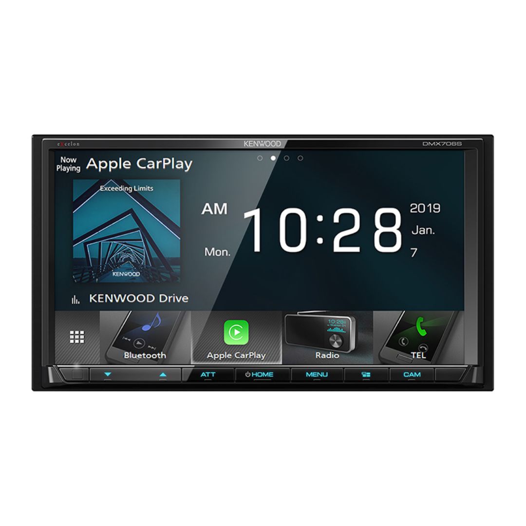 Kenwood, Kenwood DMX706S, eXcelon 6.95" Digital Multimedia Receiver w/ CarPlay and Android Auto (Does not play CDs)