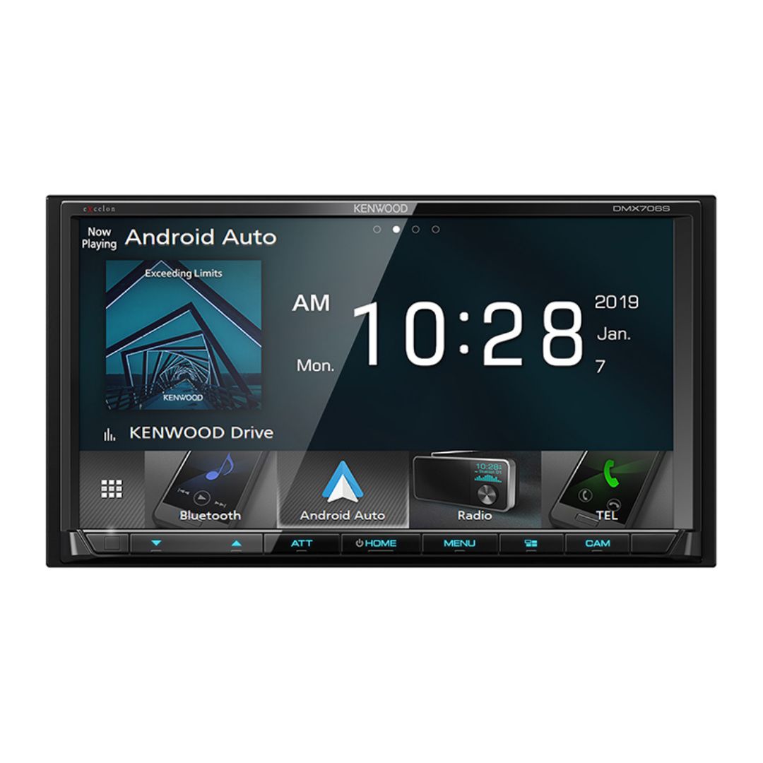 Kenwood, Kenwood DMX706S, eXcelon 6.95" Digital Multimedia Receiver w/ CarPlay and Android Auto (Does not play CDs)