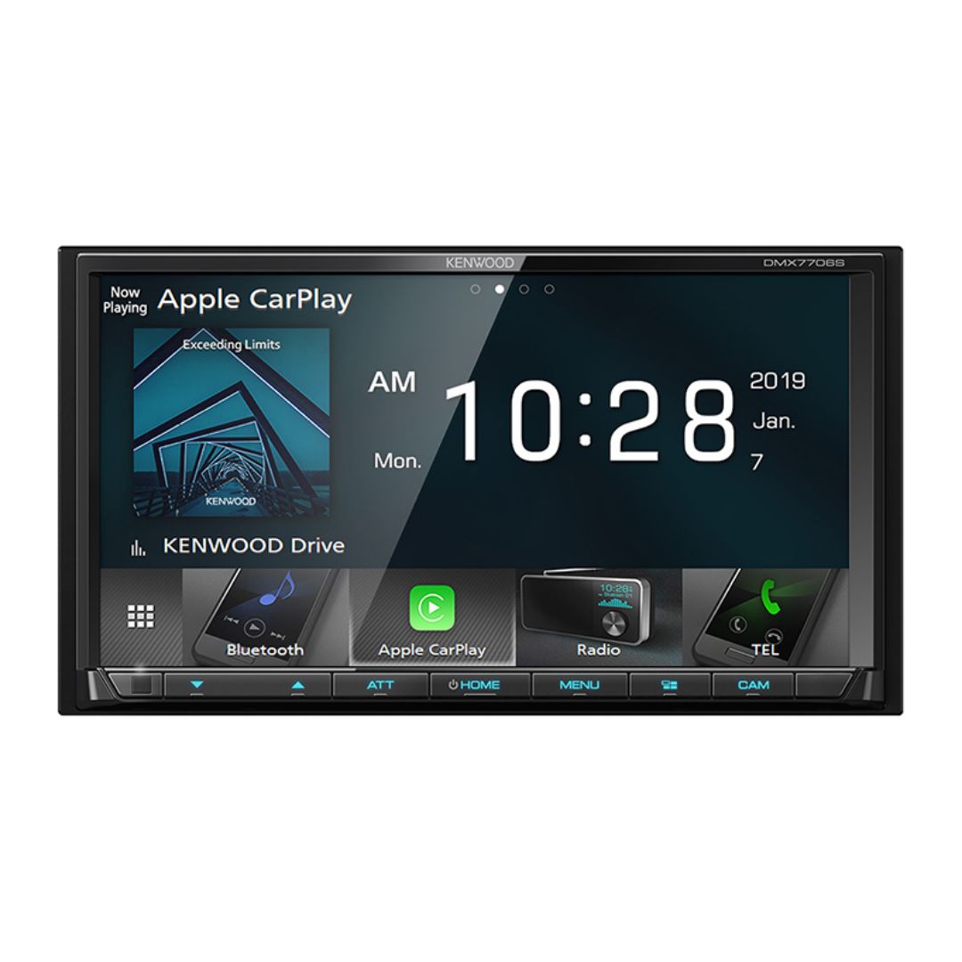 Kenwood, Kenwood DMX7706S, 6.95" Digital Multimedia Receiver w/ CarPlay and Android Auto (Does not play CDs)