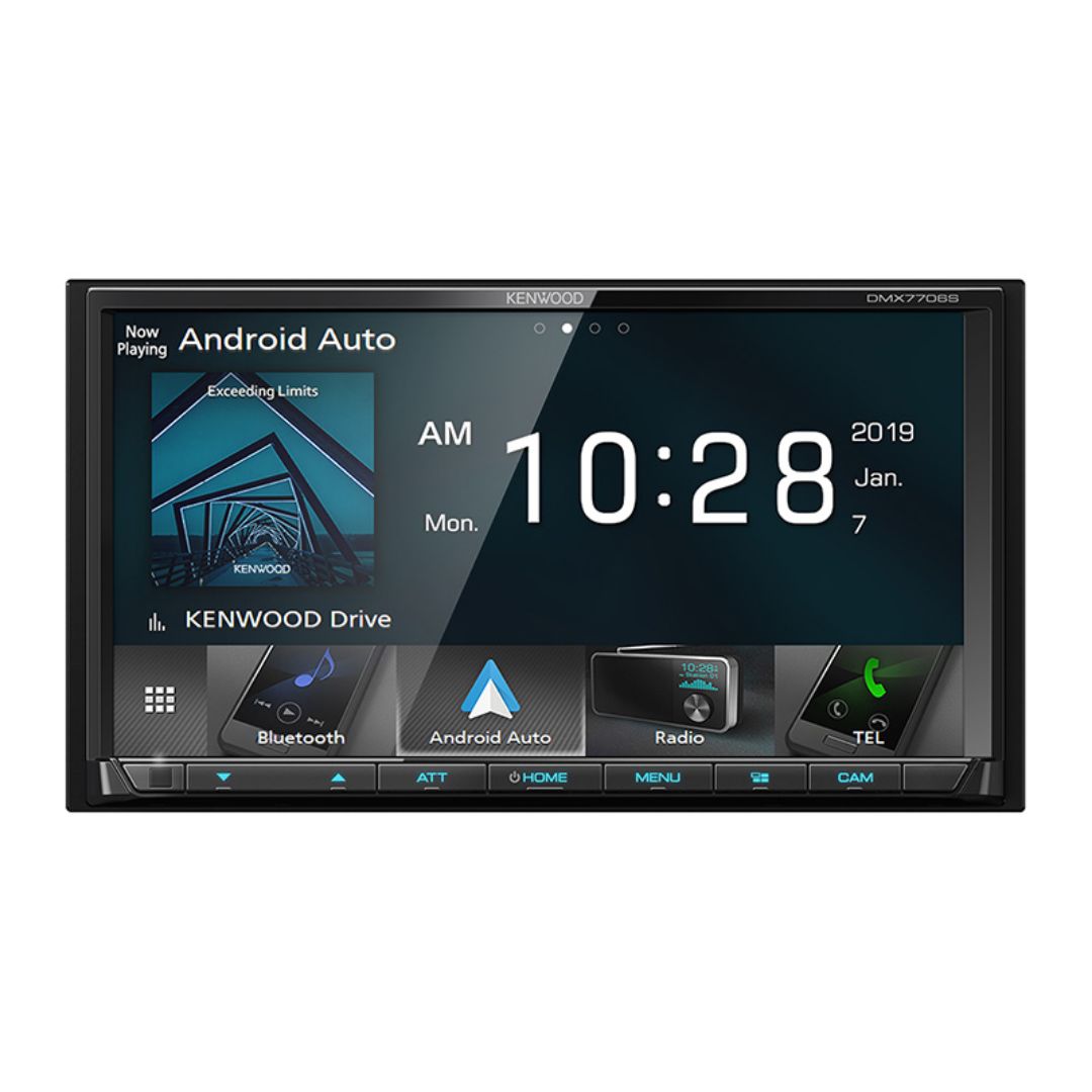 Kenwood, Kenwood DMX7706S, 6.95" Digital Multimedia Receiver w/ CarPlay and Android Auto (Does not play CDs)