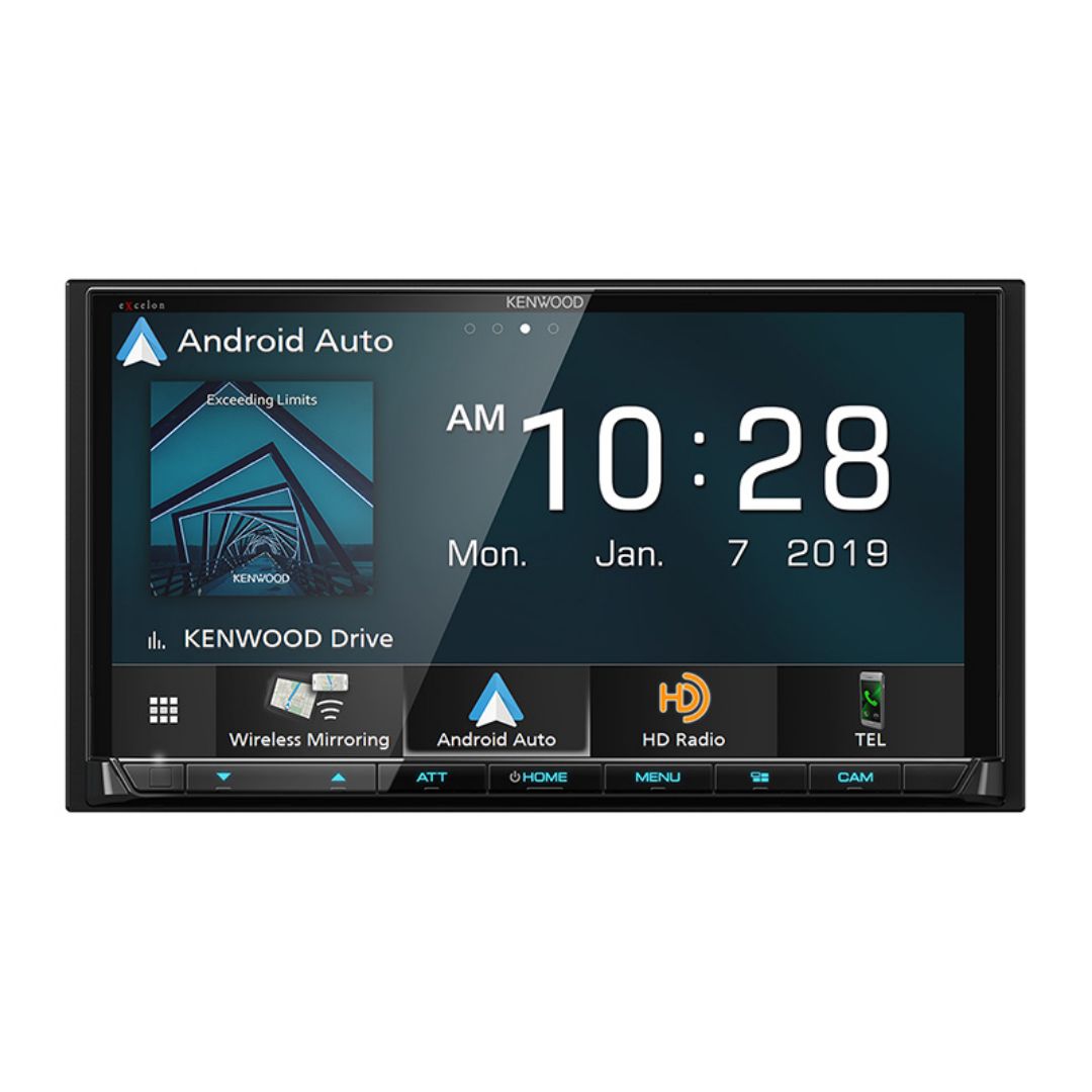 Kenwood, Kenwood DMX906S, eXcelon 6.95" Digital Multimedia Receiver w/ Wireless CarPlay and Android Auto (Does not play CDs)