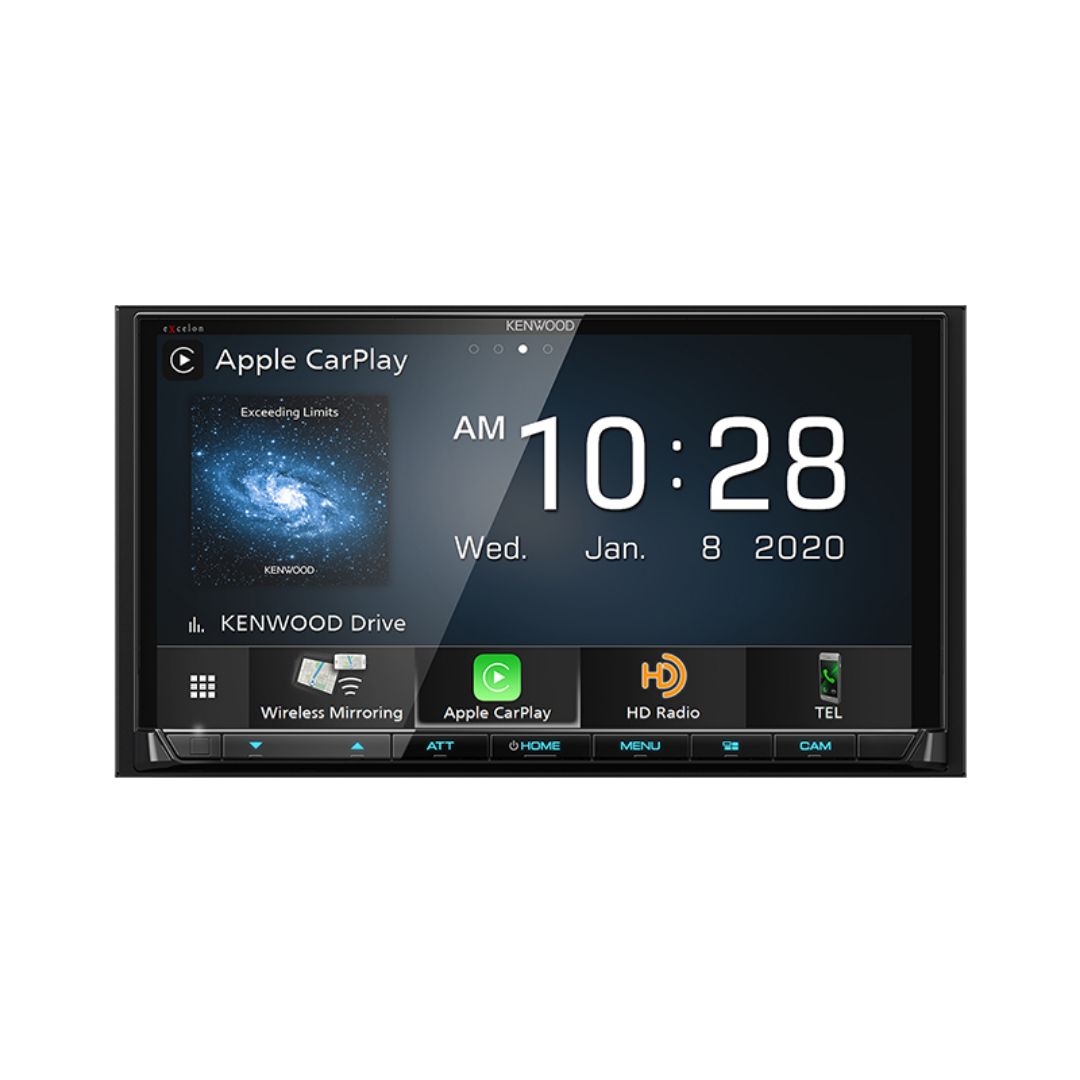 Kenwood, Kenwood DMX907S, eXcelon 6.95" Digital Multimedia Receiver w/ Wireless CarPlay and Android Auto (Does not play CDs)