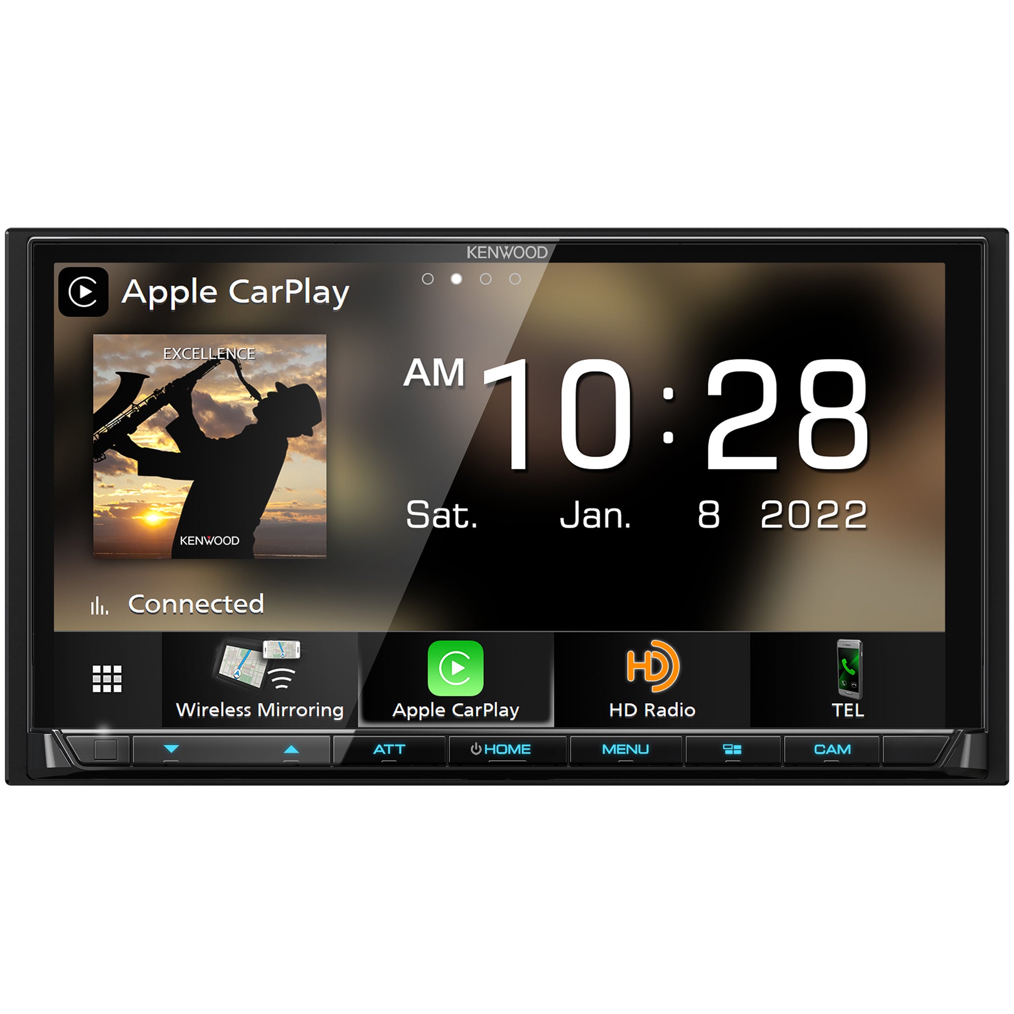 Kenwood, Kenwood DMX908S, eXcelon 6.95" Double Din Multimedia Receiver w/ Apple CarPlay™ and Android Auto™ (Does Not Play CDs)